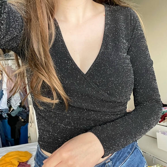 Garage sparkly long sleeve top - Picture 1 of 2